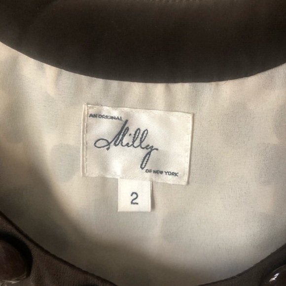 Milly chiffon silk sleeveless polka dot top - Picture 5 of 7